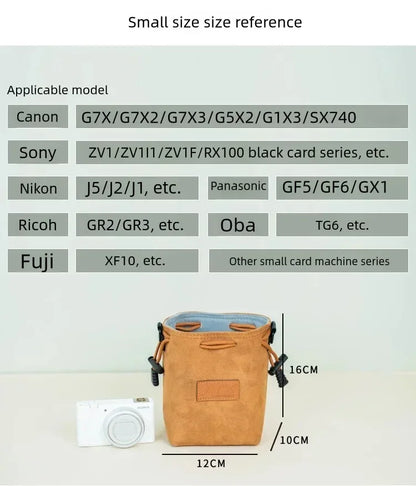 Instax Mini 12 EVO Camera Bag – Waterproof Single Shoulder Travel Bag for Canon, Nikon, Sony, Pentax & iPhone 15 AirPods Pro