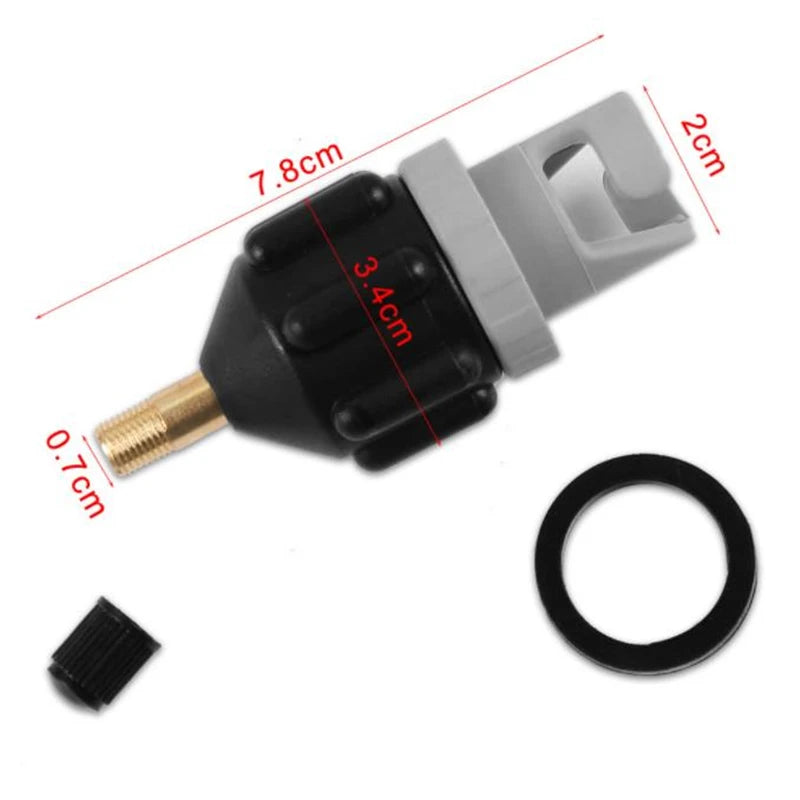 Durable Air Valve Adapter – Wear-Resistant Nylon Pump Adapter for Rowing Boat, Kayak & SUP Board Inflatable Valves