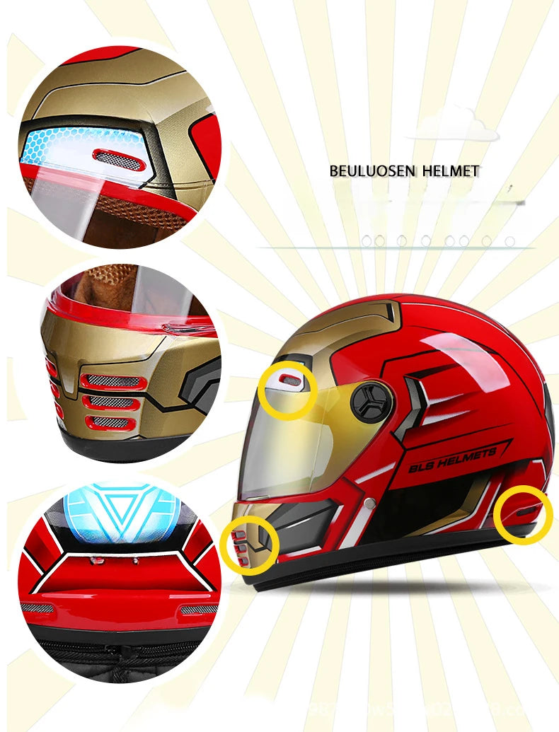 Children's Motorcycle Helmet - Boys & Girls Safety Half Helmet for Summer, Scooter & Bike Accessories for Kids