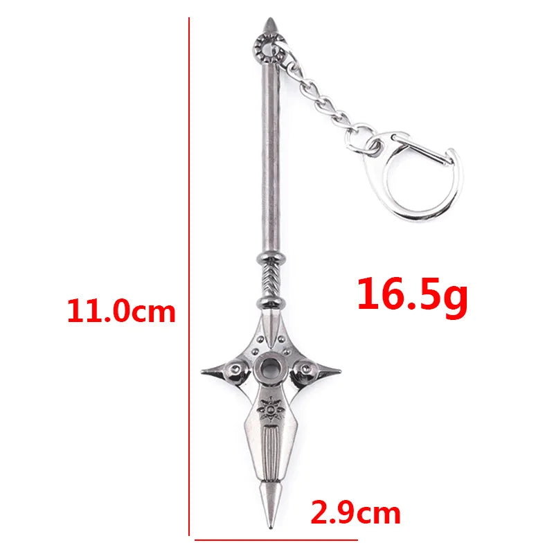 Seven Deadly Sins Anime Keychain - Meliodas & Hawk Pendant Key Ring Jewelry Souvenir for Fans