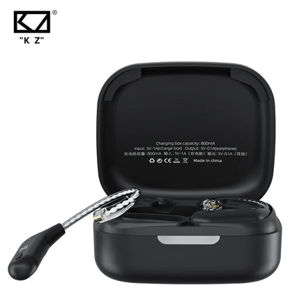 KZ AZ09 Bluetooth 5.2 Module - Wireless HiFi Ear Hook Upgrade Cable with Charging Case