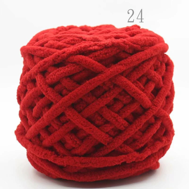 3PCS 300g Soft Chenille Knitting Yarn – Thick Ice Strip Cotton Wool Yarn for DIY Handmade Blankets, Scarves & Craft Projects