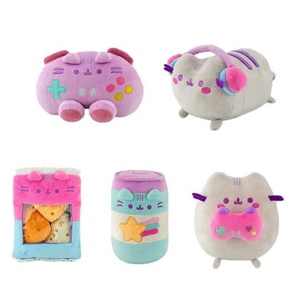 Cute Anime Cat Plush Doll - Soft Stuffed Toy for Birthdays, Christmas, and Collectible Gifts