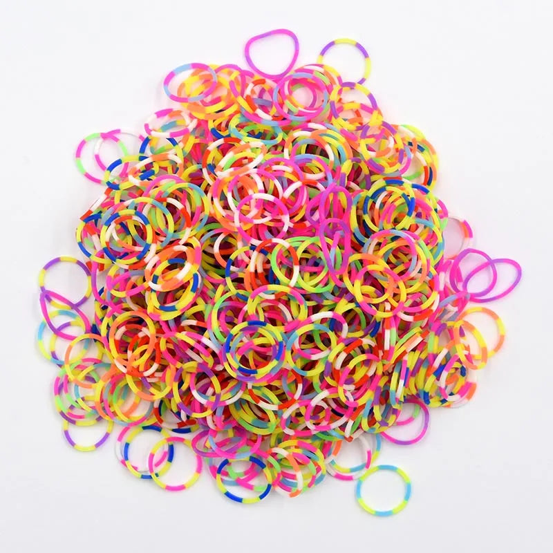 Pantone Color Rainbow Rubber Bands for Loom Bracelets – Western European Style DIY Arts & Crafts Kit