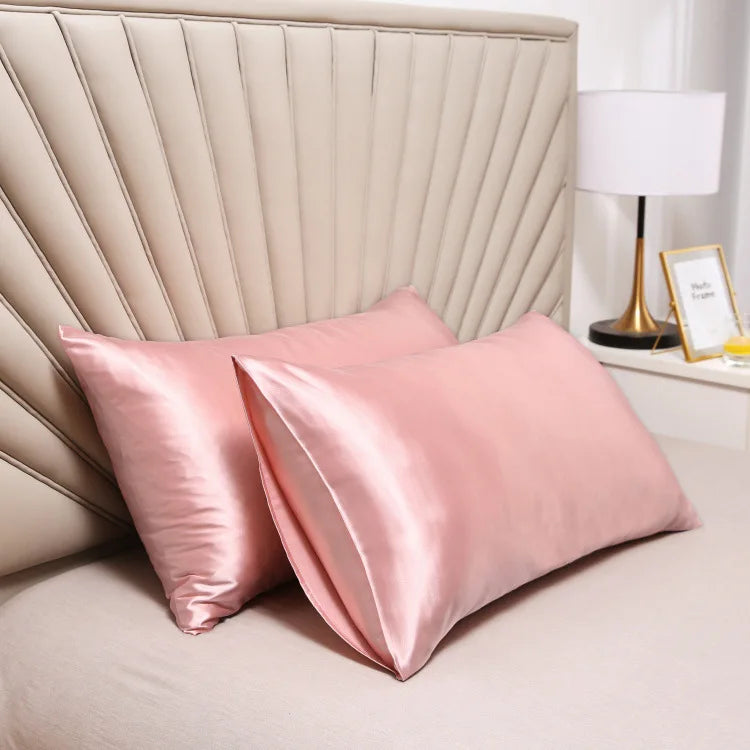 Silk Satin Pillowcase — Hair & Beauty Friendly Pillow Cover, Comfortable Home Decor for Standard/Queen, 1PC