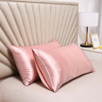 Silk Satin Pillowcase — Hair & Beauty Friendly Pillow Cover, Comfortable Home Decor for Standard/Queen, 1PC