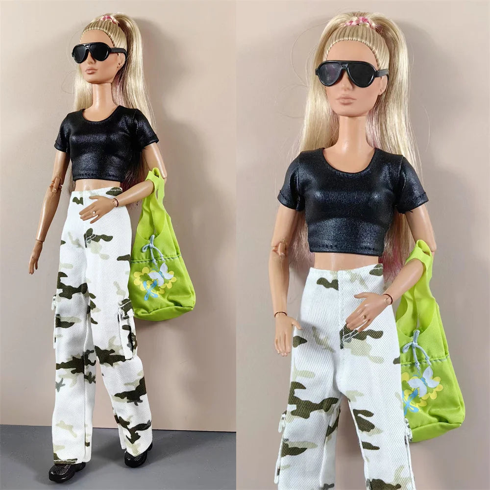 1:6 Scale Doll Clothes – Camouflage Outfit for 11.5-inch (30cm) Dolls, Many Styles, Gift for Girls