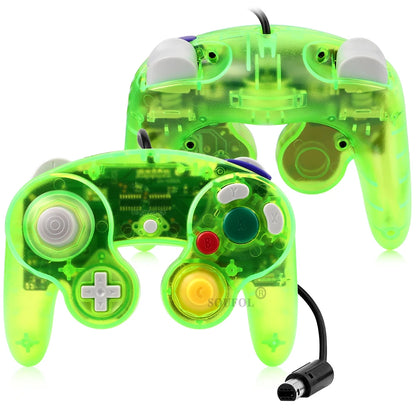 Transparent Wired Game Controller for GameCube NGC – Replacement Handheld Joystick for Video Game Console