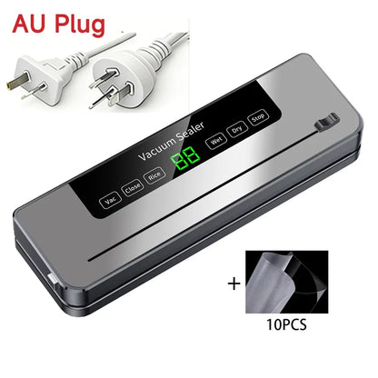 Portable Vacuum Sealer for Food Storage – Kitchen Gadget Air Compressor Plastic Bag Sealer Vacuum Packaging Machine for Home Use