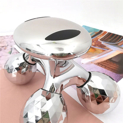 4D Solar Microcurrent Roller Massager — Face Lifting, Tightening & Body Slimming Anti-Cellulite Beauty Device