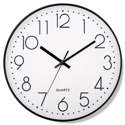 8-Inch Silent Quartz Wall Clock – Hole-Free Minimalist Cubic Digital Clock for Living Room & Bedroom Decor