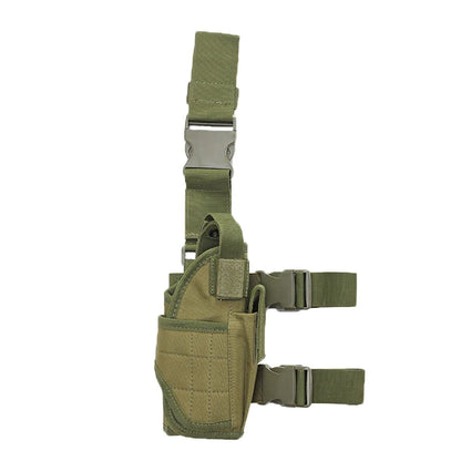 JSJM New CS Tactical Gun Holster - Right Handed Thigh Pistol Bag Pouch with Legs Harness, Suitable for All Handguns, Hunting Accessory