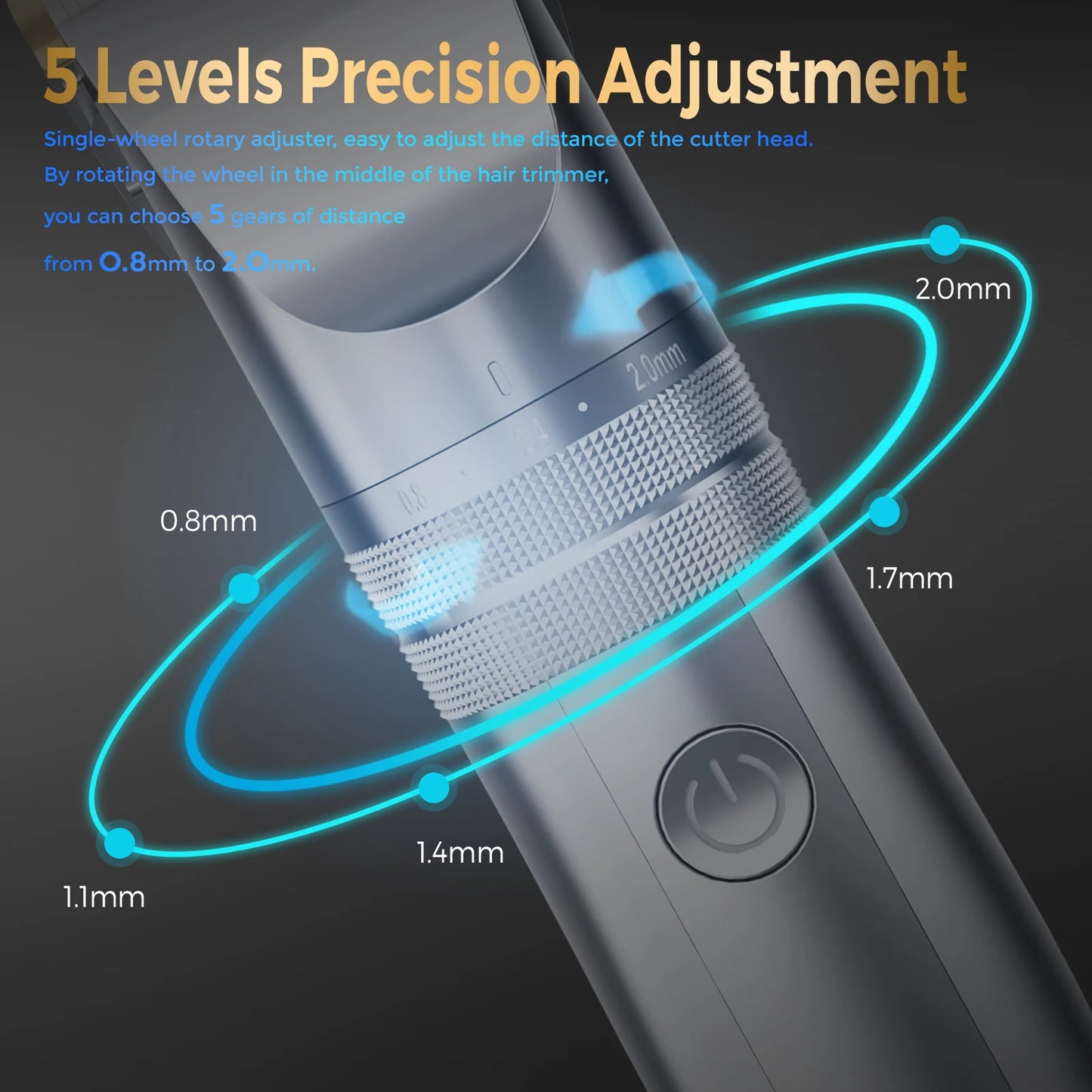 Sejoy Professional Hair Clippers for Men – Cordless Barber Clipper & Rechargeable Beard Trimmer