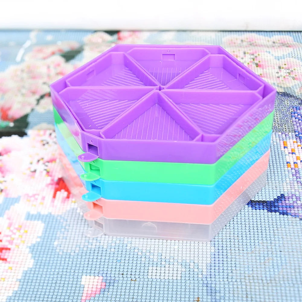 Removable 6 Slot Diamond Painting Storage Containers – Large Trays & Accessories