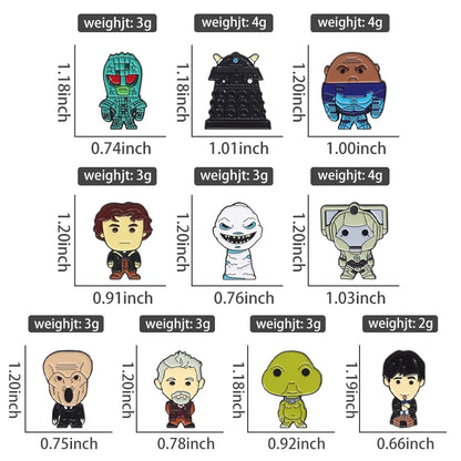 Cartoon Anime Character Enamel Pins – Cute Little Monk Brooches Lapel Badges, Funny Jewelry Gift for Friends