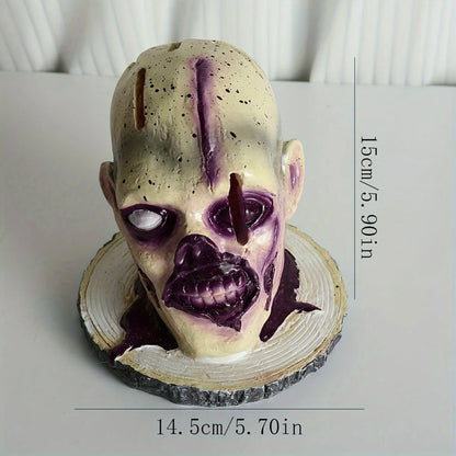 Skull Skeleton Kitchen Knife Holder - Horror Style Storage Rack and Decor
