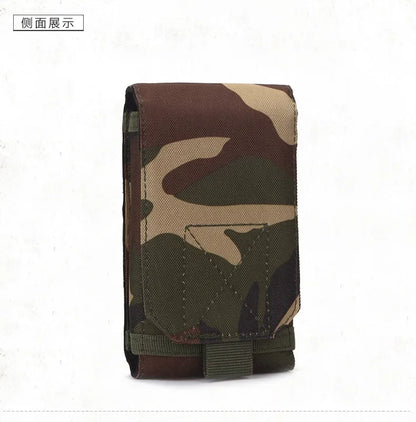 Waterproof Outdoor Camo Tactical Phone Holder – Nylon Waist Belt EDC Hunting Bag