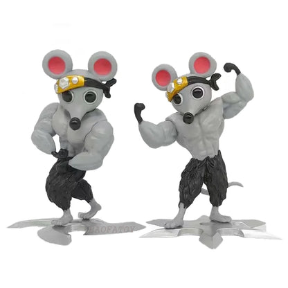 Anime Muscle Mouse Figurine – 8cm Collectible Figure Toy for Kids, Holiday Gift Model
