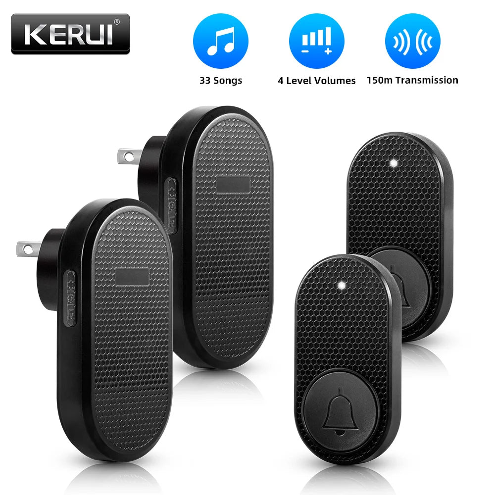 M558 Wireless Smart Doorbell — 32 Songs, 4-Level Volume, Easy Install Home Security Alarm