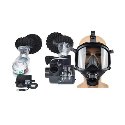 Electric Constant Airflow Full/Half Face Gas Mask – Supplied-Air Respirator for Workplace Safety & Protection