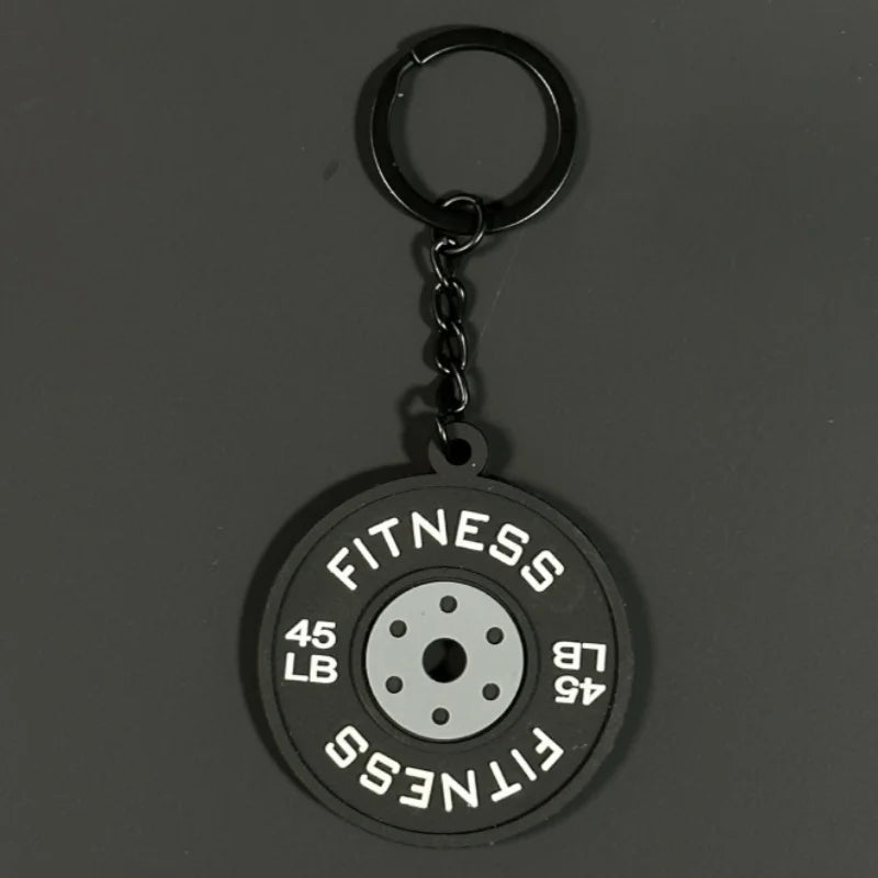 2025 Silicone Barbell Dumbbell Keychain – DIY Gym Gift for Fitness Lovers & Trainers