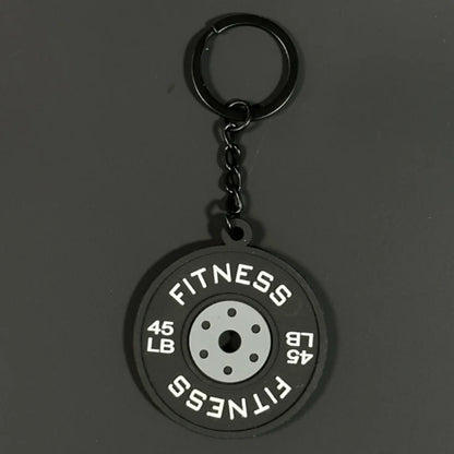 2025 Silicone Barbell Dumbbell Keychain – DIY Gym Gift for Fitness Lovers & Trainers