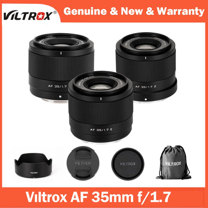 Viltrox 35mm F1.7 Air Autofocus Lens - APS-C Prime Lens for Fuji X, Nikon Z & Sony E Mount Cameras