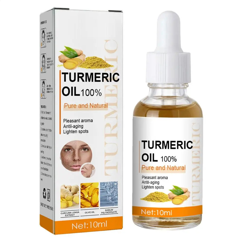 10ml Pure Turmeric Essential Oil – Natural Moisturizer for Brightening, Tightening & Anti-Aging