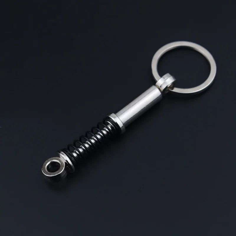 Creative Metal Car Keychain — Zinc Alloy Turbo, Gearbox & Brake Disc Pendant for Men’s Birthday or Dad Gift