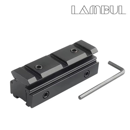 Tactical Scope Riser Mount - 11mm to 20mm Picatinny Rail Adapter for Rifle Optics