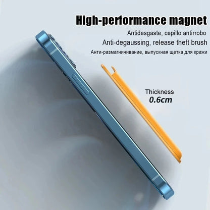 Luxury Magnetic Leather Wallet Case for iPhone 12–16 Pro Max — MagSafe Card Holder Phone Cover