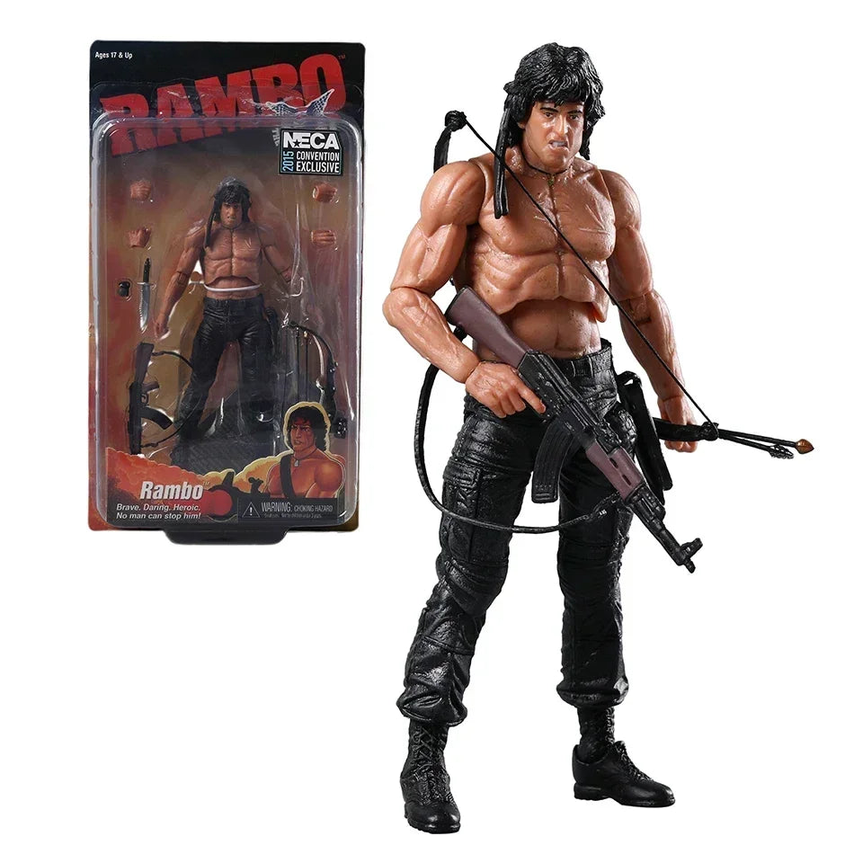 NECA Rambo SDCC 2015 Action Figure — Force of Freedom Handmade Model Toy Doll