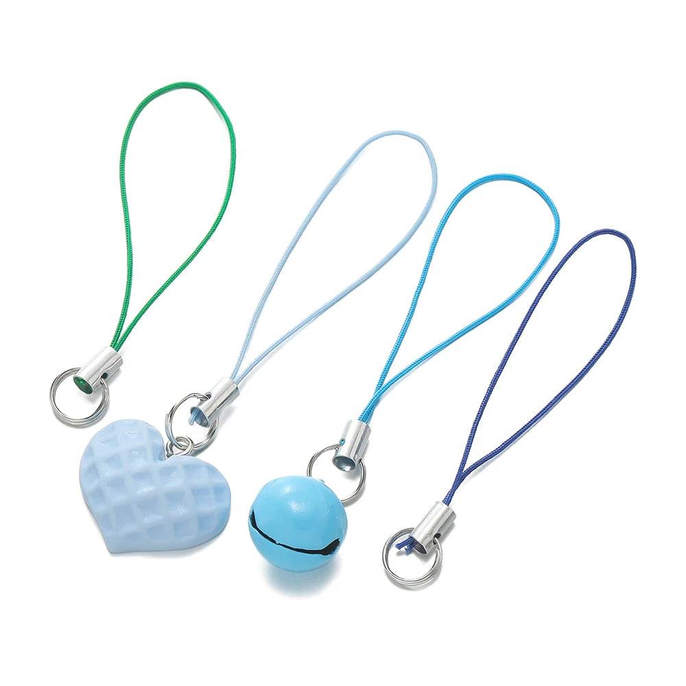 20/50pcs Polyester Lanyard Cord - Double Jump Ring Rope for Keychains, Phone Straps, DIY Crafts & Jewelry Making