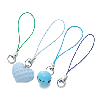 20/50pcs Polyester Lanyard Cord - Double Jump Ring Rope for Keychains, Phone Straps, DIY Crafts & Jewelry Making
