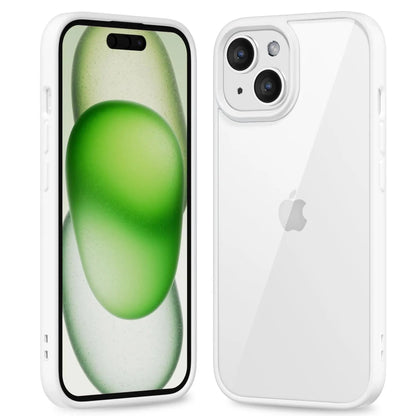 Transparent Shockproof Silicone Phone Case - Color Back Protective Cover for iPhone 16, 15, 14, 13, 12, 11 Pro Max & More