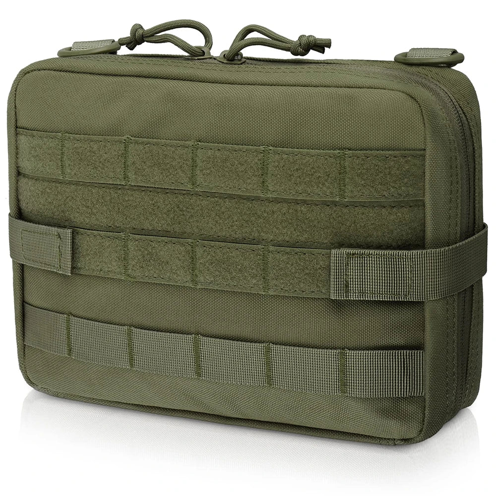 Tactical MOLLE Utility Admin Pouch – EDC Medical Gear Organizer Bag Attachment for Backpack, Hunting & Outdoor Use