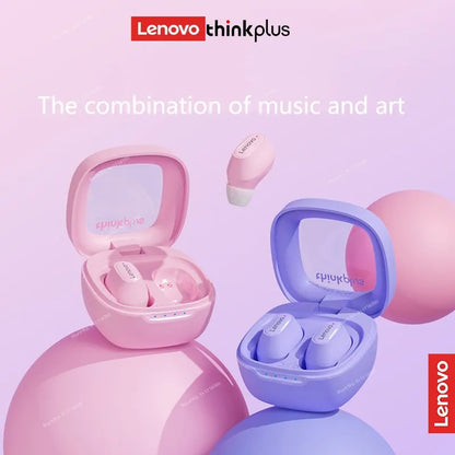Lenovo XT62 Bluetooth 5.3 Earphones — Wireless TWS HiFi Sport Headset with Noise Reduction, Mic & Touch Control