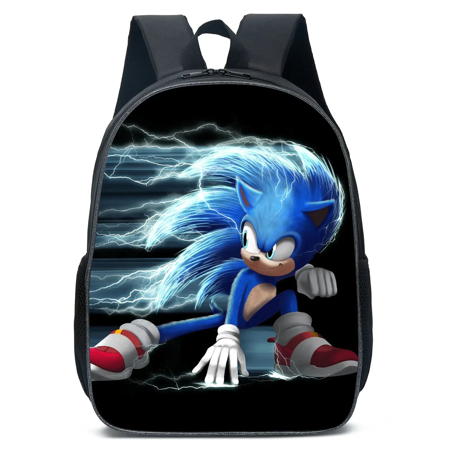 Cartoon Sonic School Backpack – Anime Kids' Primary & Secondary Mochila Bag