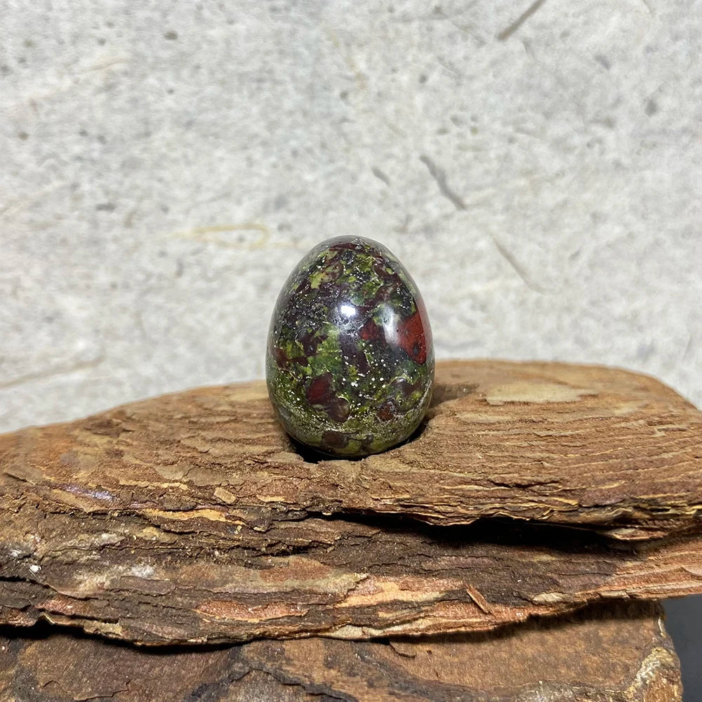 EG1-7 Mini Natural Stone Egg - Polished Meditation Fidget Stone for Stress Relief, Desk Decor, and Gifts