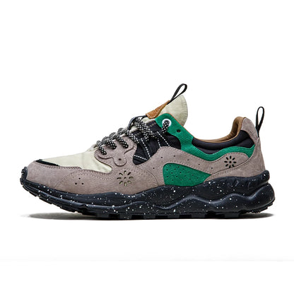 Maden Patchwork Men’s Running Shoes - Breathable Lace-Up Sneakers with Thick Sole for Outdoor Sports & Casual Wear