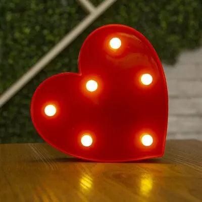 Luminous Alphabet & Number LED Night Light – Decorative Letter Lamp for Home, Wedding, Birthday & Party Decor