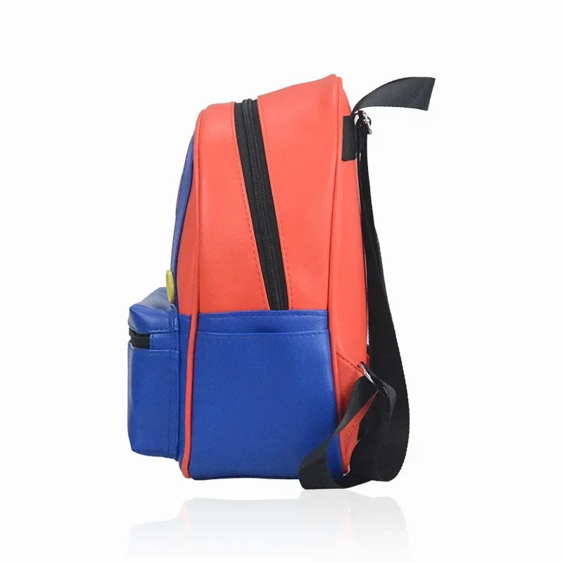 Super Mario Mini Backpack – Kids Cosplay Anime School Bag PU Leather Boys & Girls