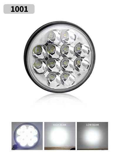BraveWAY 5.75″ Round LED Motorcycle Headlight – White & Amber DRL with Gradient Halo Start-Up Welcome Light