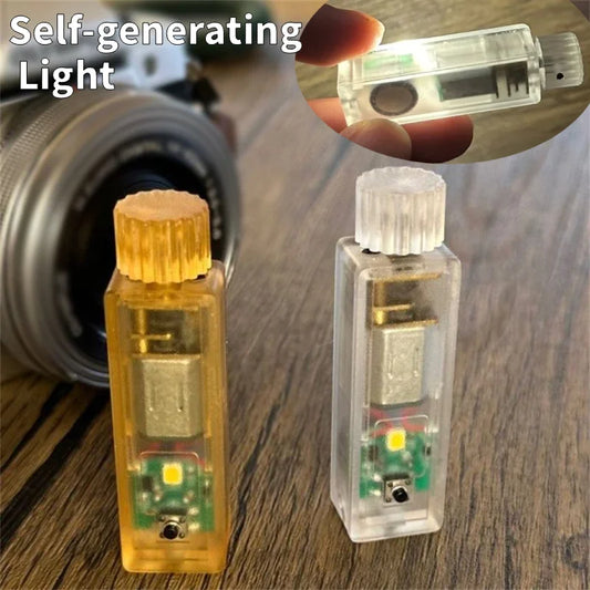 Hand-Twisted Self-Generating Lamp - EDC Fidget Toy, Decompression & Anti-Anxiety Outdoor Lighting Tool