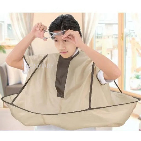 Waterproof Hair Cutting Cape - Foldable Umbrella Style Salon Barber Cover Cloth for Home Hairdressing and Adult Use