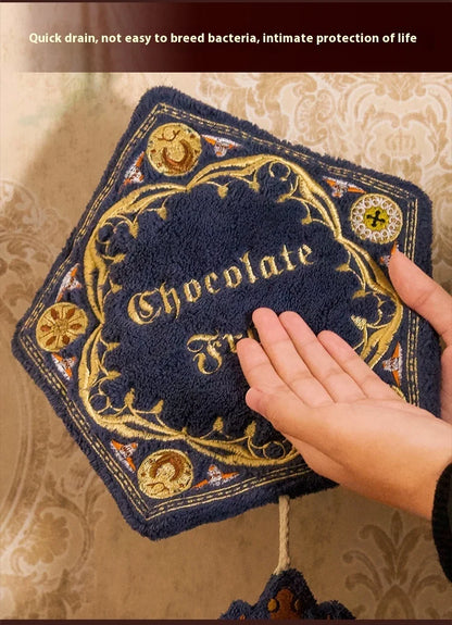 Miniso Warner Harry Potter Magic Chocolate Frog Towel – Embroidered Coral Velvet with High Count Embroidery