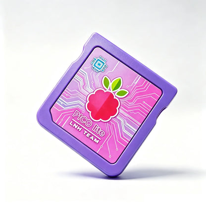 DSpico Pico Lite RP2040 Flash Cartridge - Open-Source Blue Purple Shell for NDS NDSL DSi 3DS with SD Support