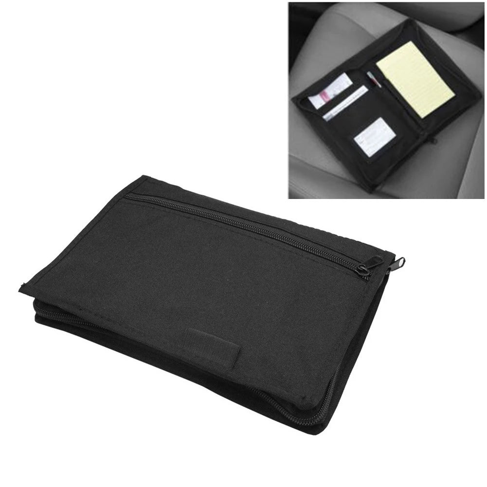 Oxford Cloth Car Glove Box Organizer – Multi-Pocket Portable Storage Folder for Car Interior & Documents