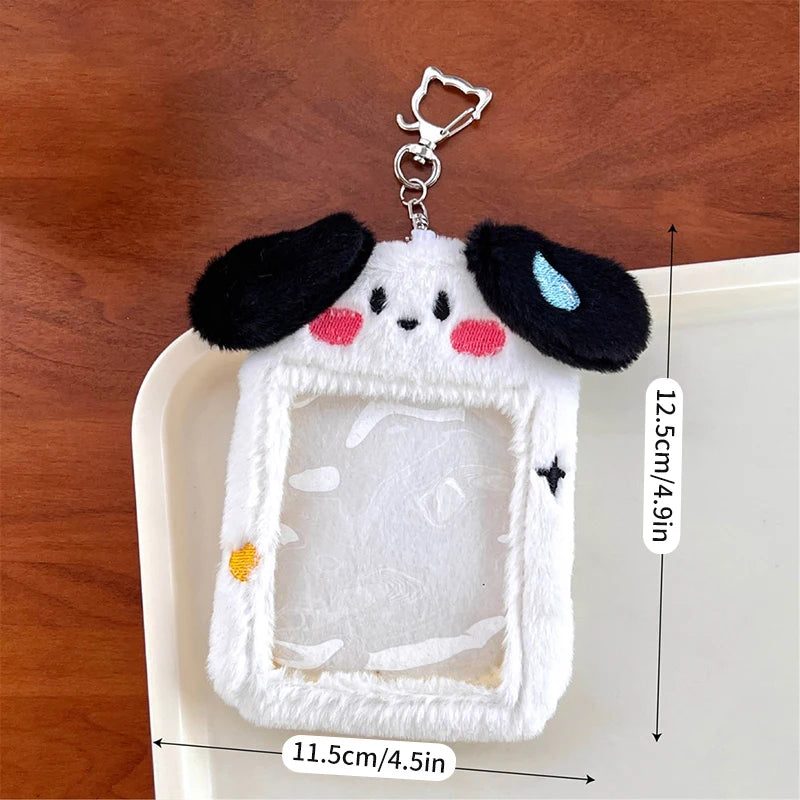 Cute Plush Photo Card Holder - Kpop Idol Bus Card Protector & Picture Album Case