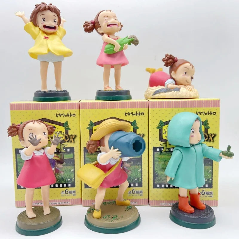 New Arrival Anime PVC Figure – Cute Fireflies Girl & Ponyo Model for Desktop Decoration, Kids Toys & Birthday Gifts